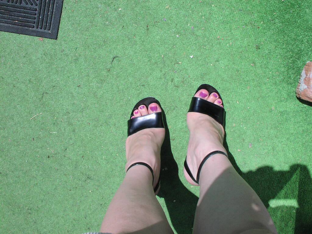 Wearing my heels outside