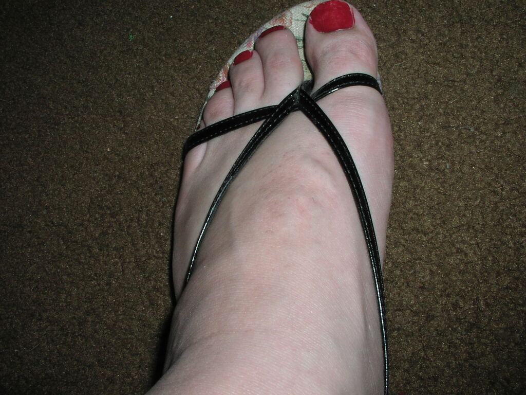 My sexy feet in sandals