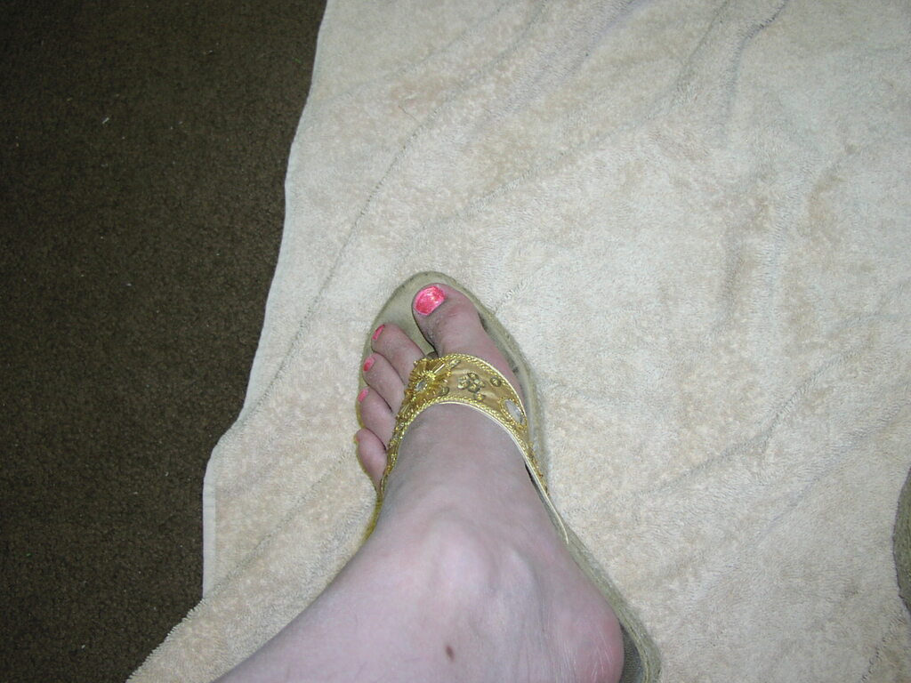 Feet and toes in sandals