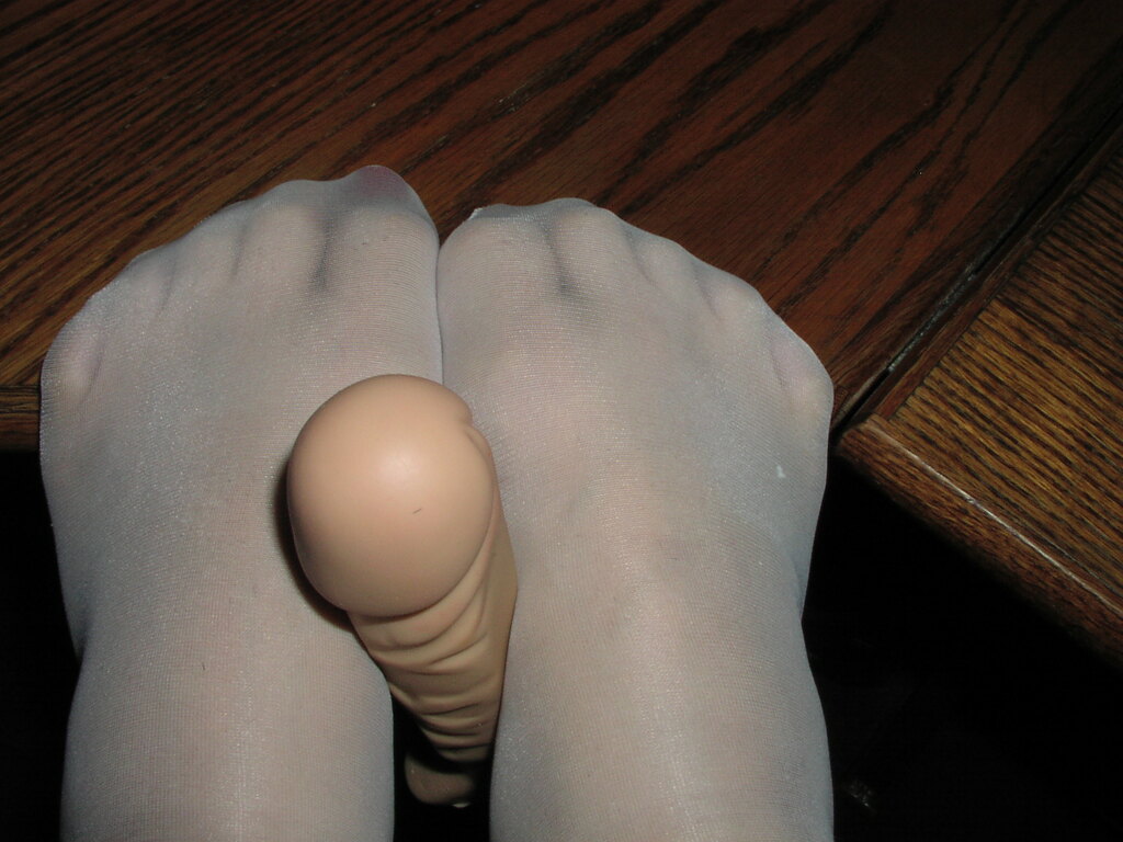 Dildo in between my feet