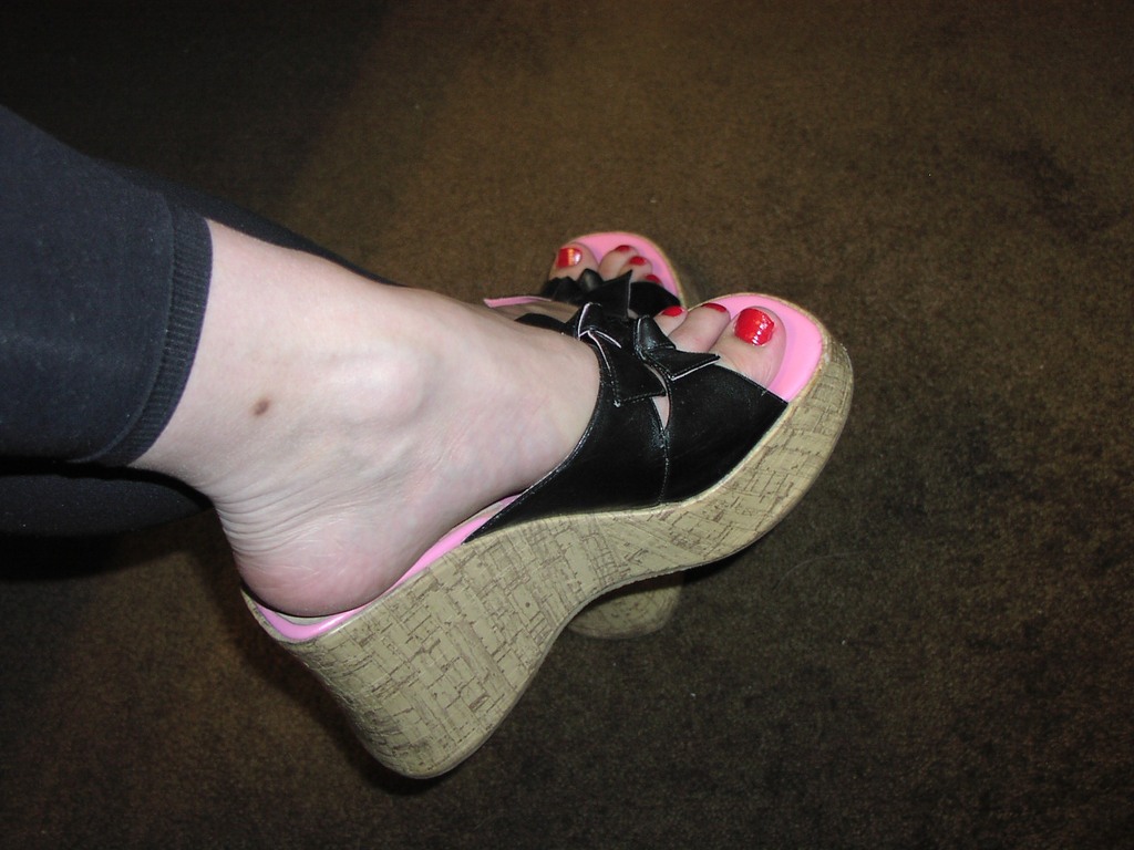 My pink wedges