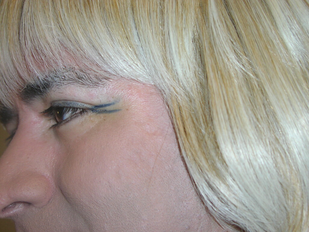 My eye makeup up close